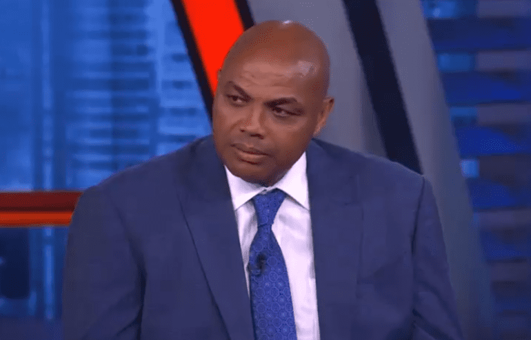 Charles Barkley in a suit and tie