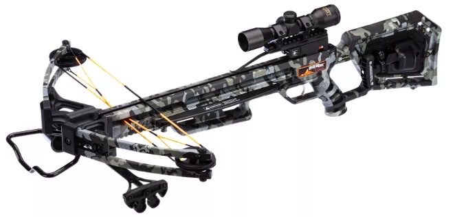 A rifle with a scope