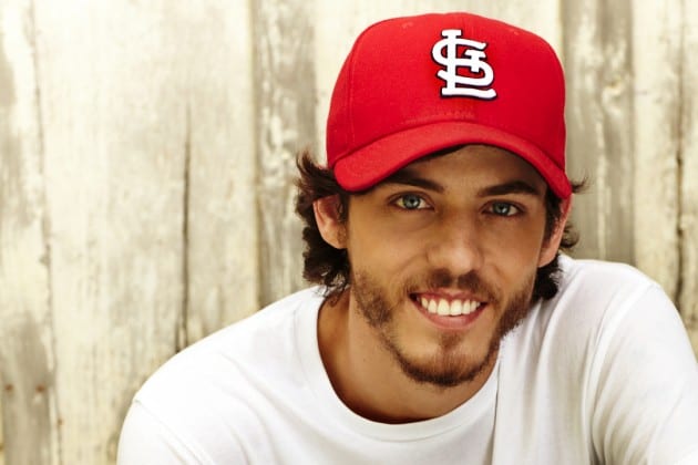 Chris Janson wearing a red hat