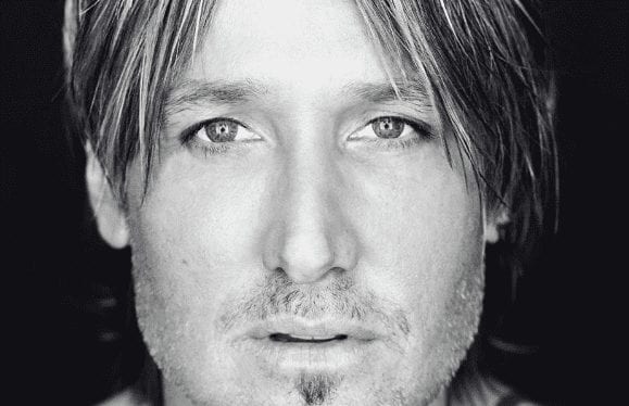 Keith Urban with a mustache