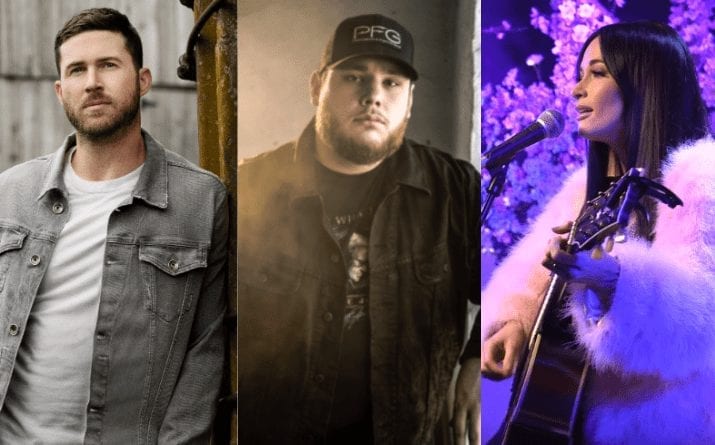 Luke Combs et al. standing next to each other