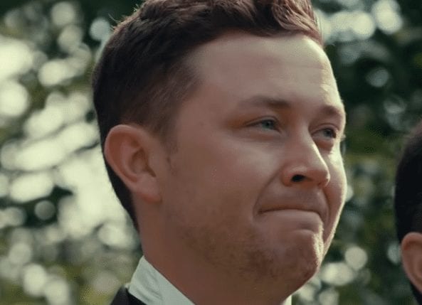 Scotty McCreery with a serious face