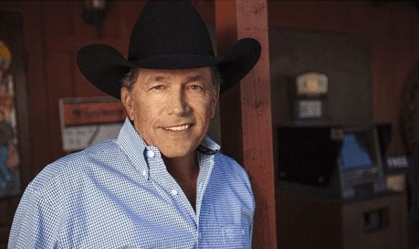 George Strait wearing a cowboy hat