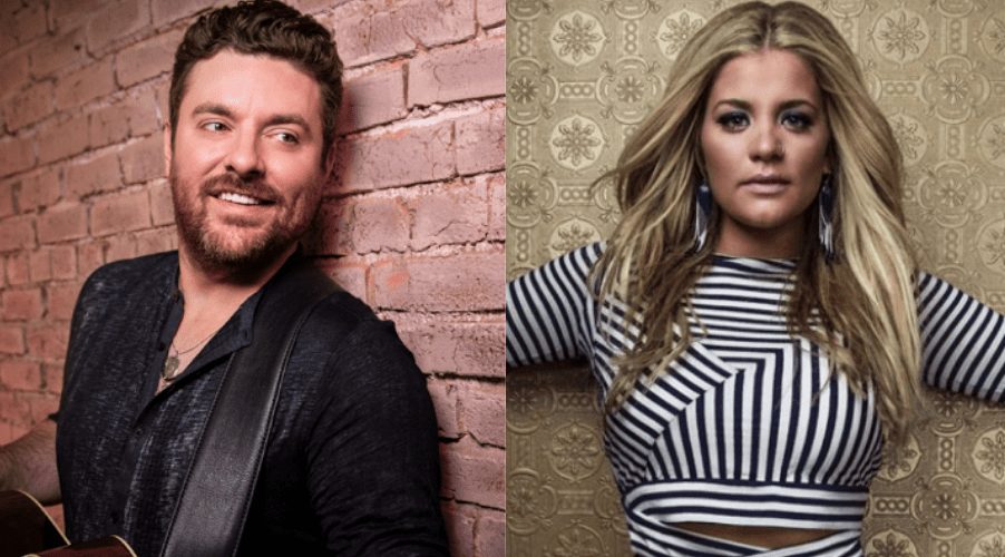 Chris Young, Lauren Alaina are posing for a picture