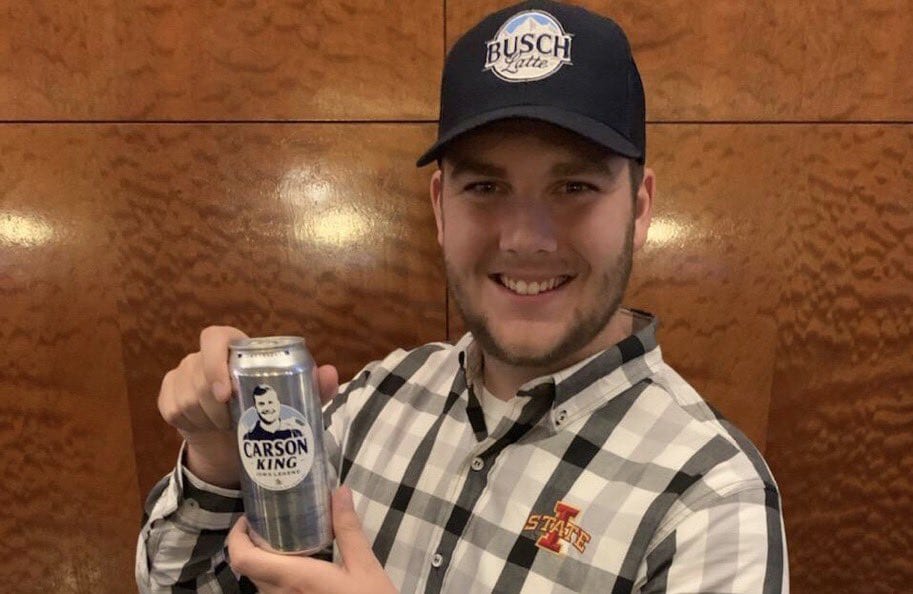 ISU Fan & Busch Light Guy, Carson King, Raises Grand Total Of 2.95