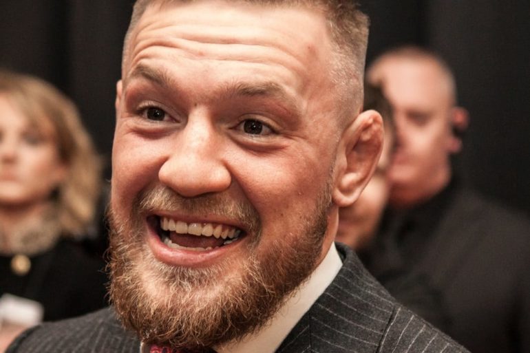 Conor McGregor smiling for the camera