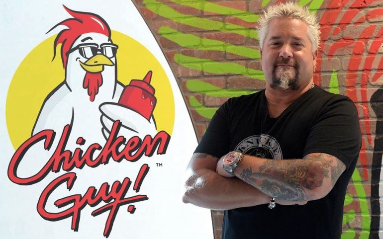 Guy Fieri with a tattoo on his arm