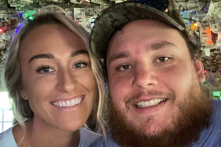 Luke Combs and woman taking a selfie