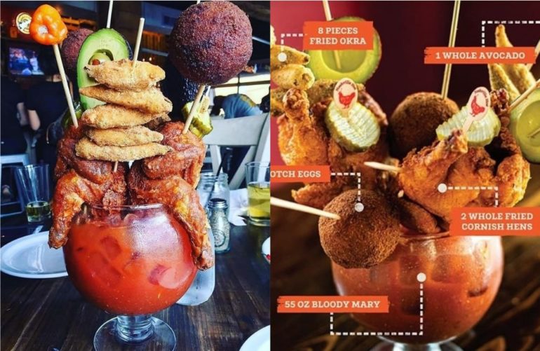 Nashville Restaurant’s Bloody Mary Has Two Fried Chickens, 55 Oz Of Drink, Scotch Eggs, Fried