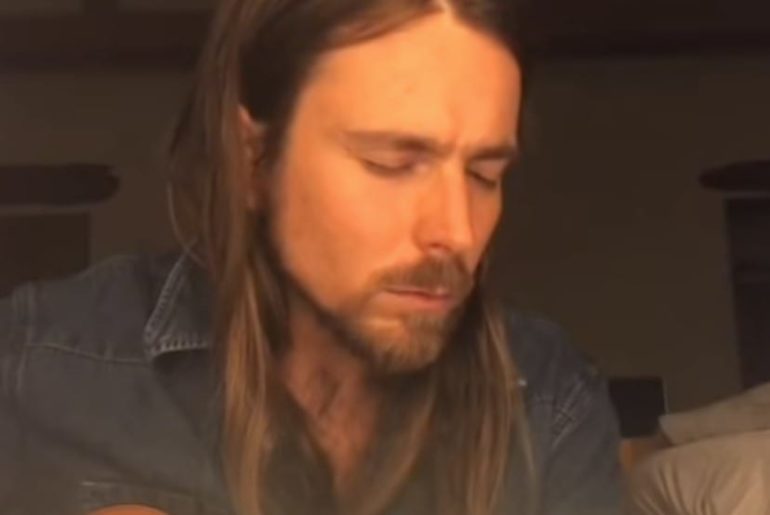 A man with long hair