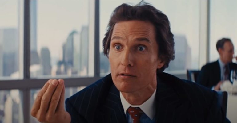 Matthew McConaughey in a suit and tie