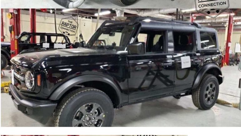 A black jeep in a showroom
