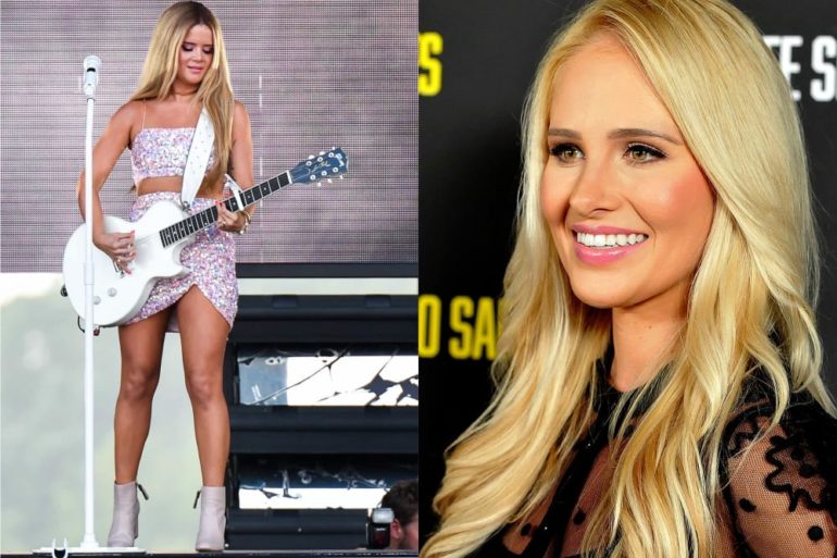 Tomi Lahren, Maren Morris are posing for a picture