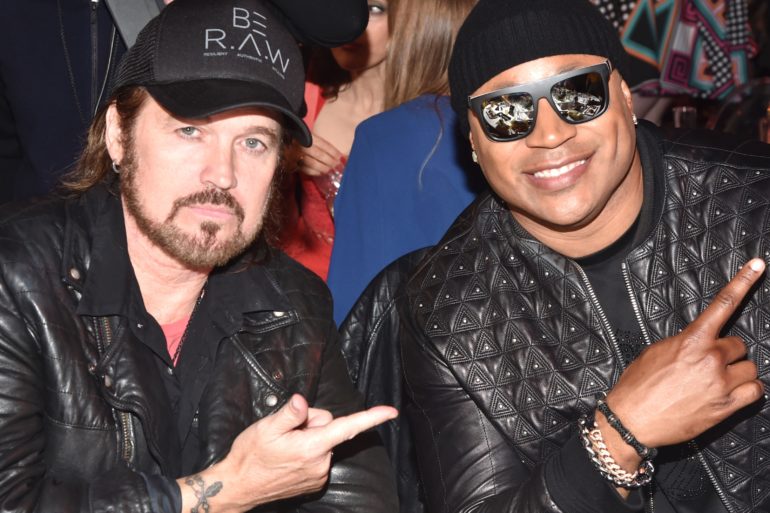 Billy Ray Cyrus, LL Cool J posing for the camera