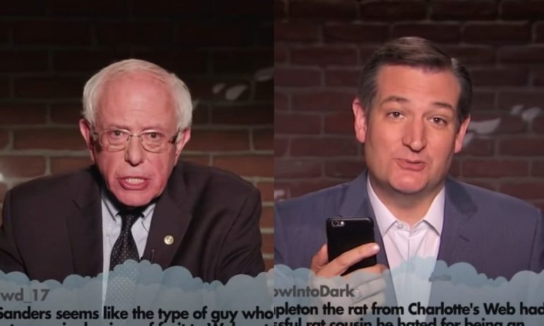 Ted Cruz, Bernie Sanders are posing for a picture