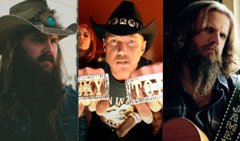 Chris Stapleton, Jamey Johnson et al. are posing for a picture