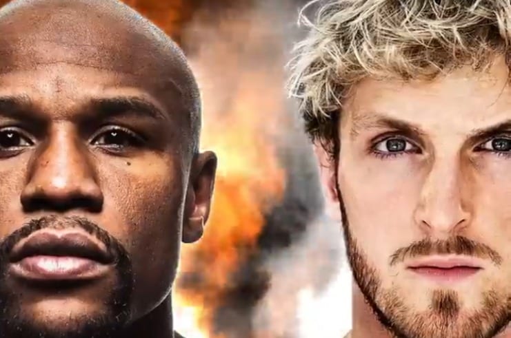 Floyd Mayweather Jr., Logan Paul are posing for a picture