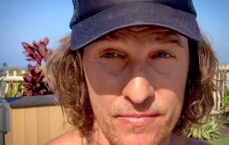 Matthew McConaughey wearing a hat