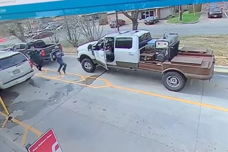 Texas chick fil A customer stops thief