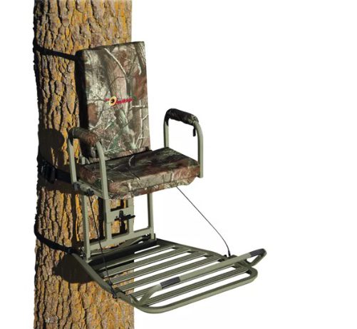 A chair with a laptop on it