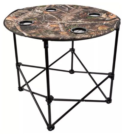 A round table with a round table