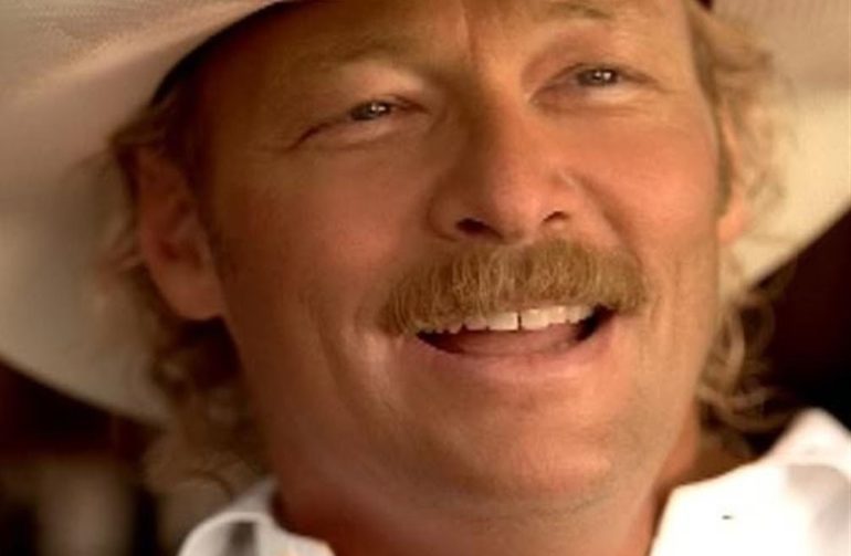 Alan Jackson with a mustache