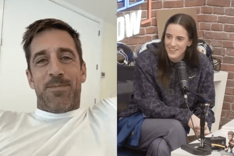 Aaron Rodgers Caitlin Clark