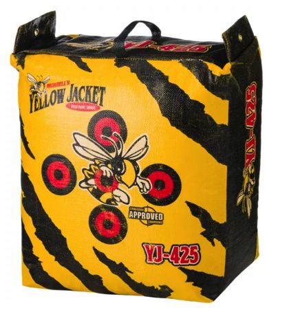 A yellow bag with a graphic design