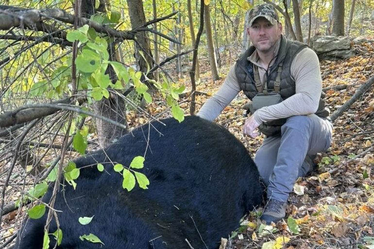 Black bear hunter