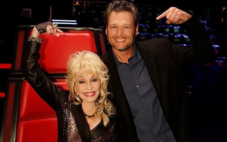 Dolly Parton and Blake Shelton