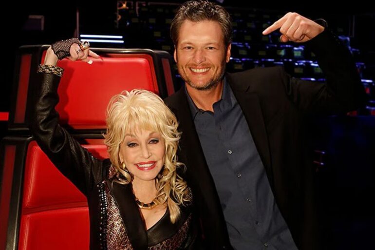 Dolly Parton and Blake Shelton