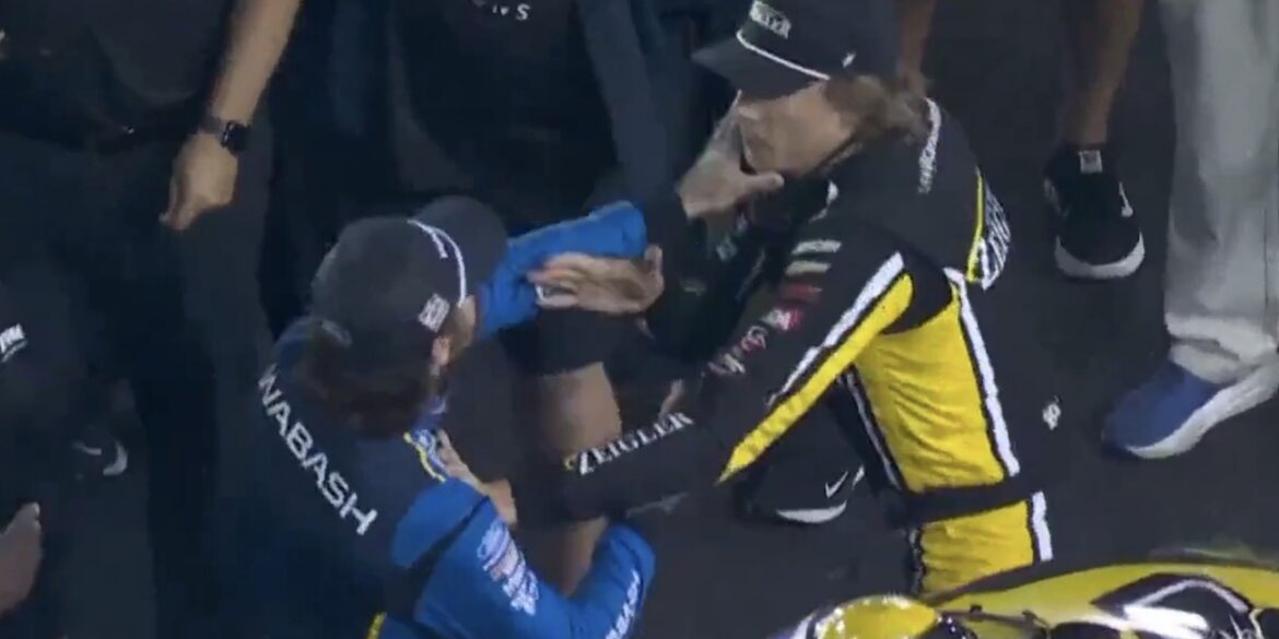 Ryan Blaney Carson Hocevar fight