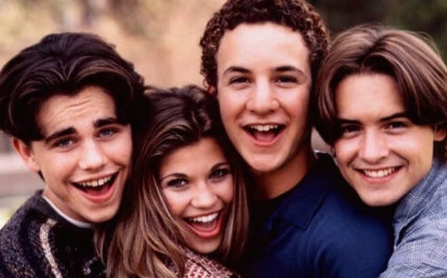 Ben Savage, Will Friedle, Rider Strong, Danielle Fishel smiling