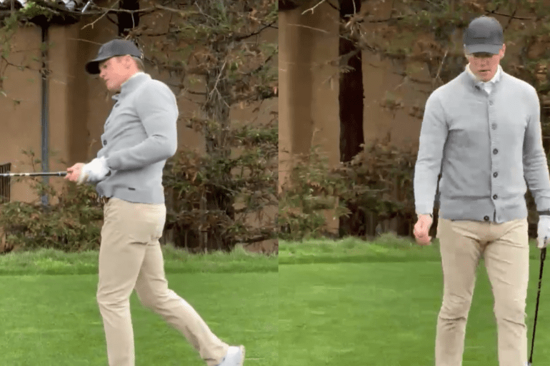 Tom Brady golfing