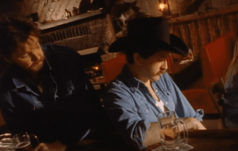 A man and a woman sitting at a table