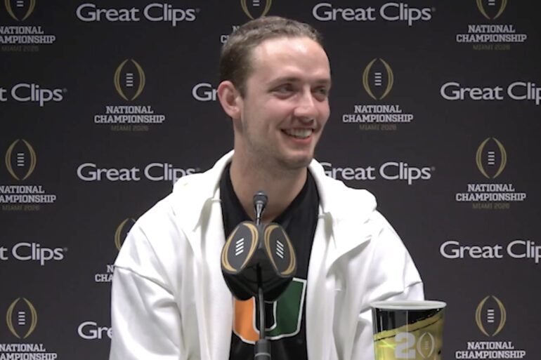 Carson Beck University of Miami Hurricanes quarterback