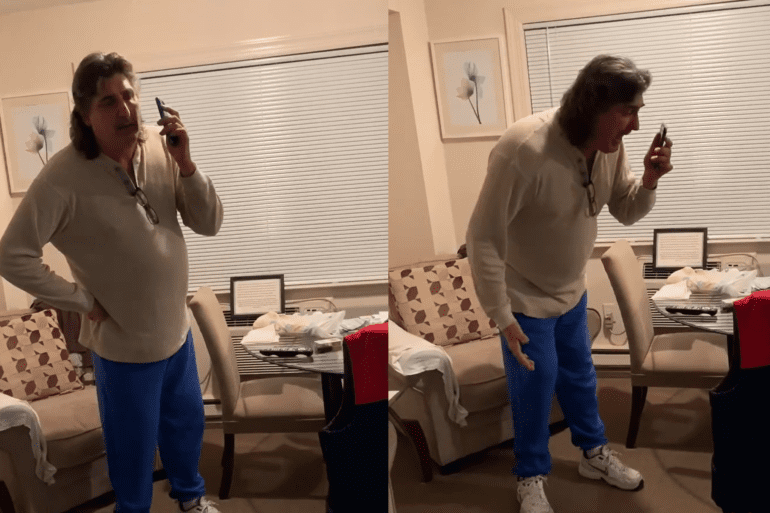 Ne England Dad screams about turkey