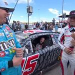 Denny Hamlin and Kyle Busch