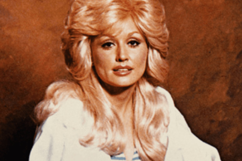 Dolly Parton with long hair