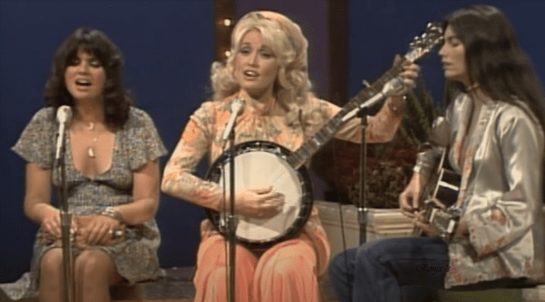Dolly Parton, Linda Ronstadt et al. playing instruments
