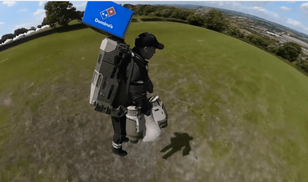 Domino’s Showcases New Jet-Pack Pizza Delivery At Glastonbury Music ...