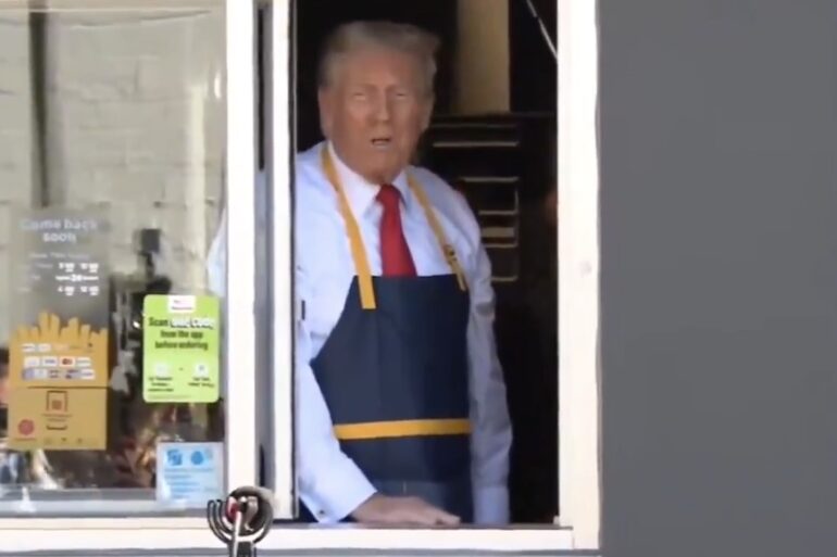 Donald Trump at McDonald's