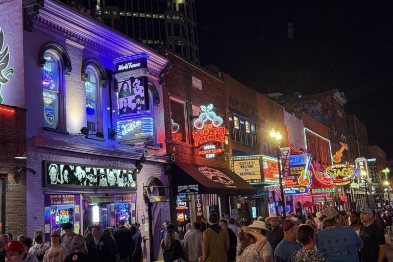 Broadway downtown Nashville