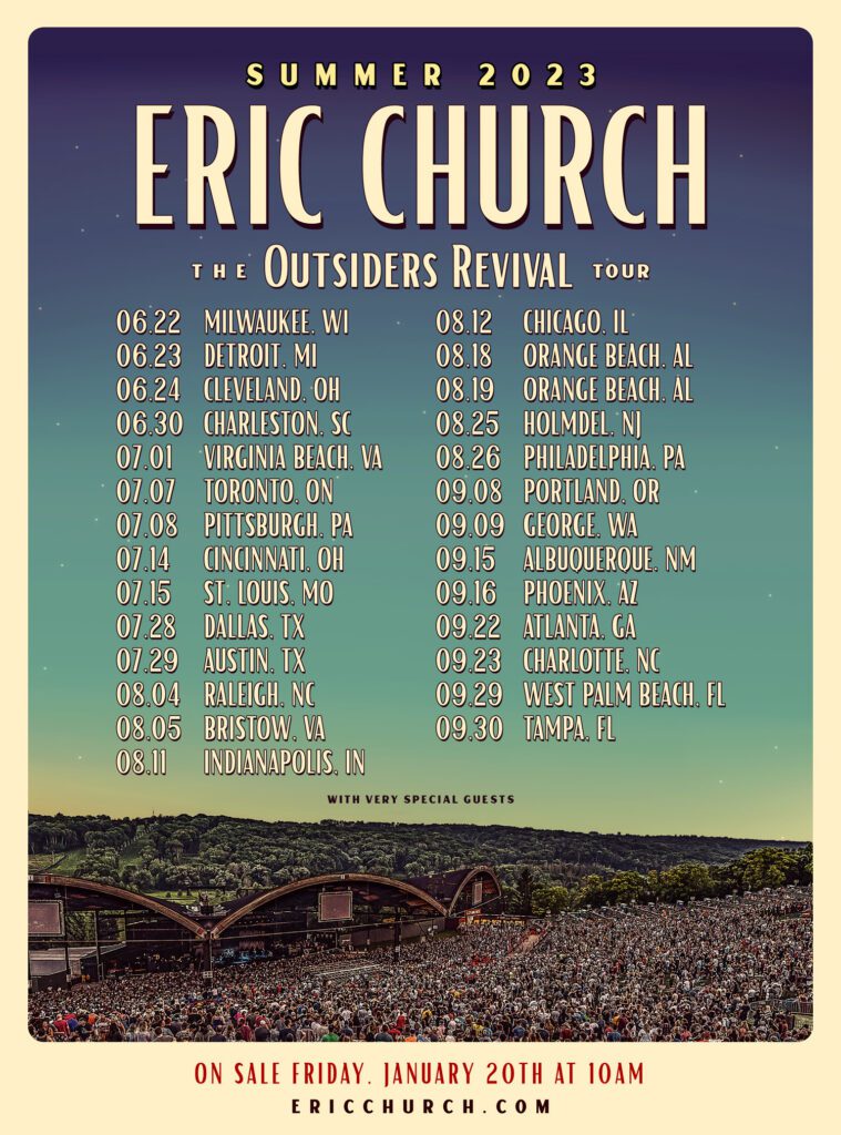 eric church the outsiders revival tour set list