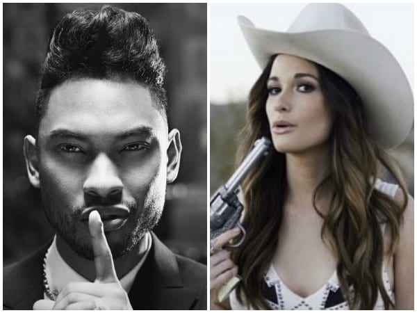 Miguel, Kacey Musgraves are posing for a picture