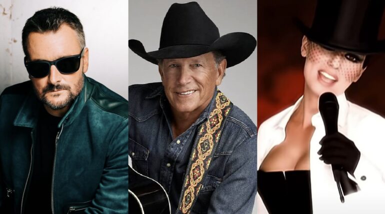 Strait Church and Shania Twain