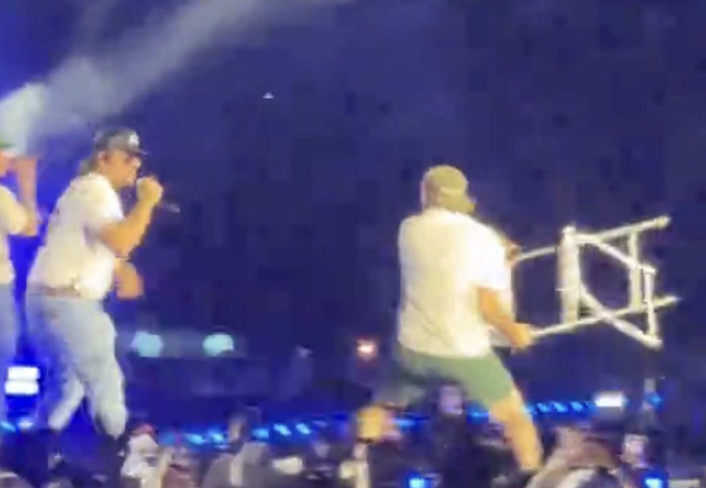 Gavin Adcock Hilariously Pranks Morgan Wallen With A Folding Chair In Gainesville
