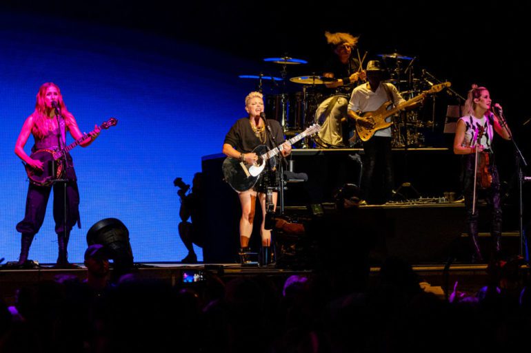 A group of people on a stage