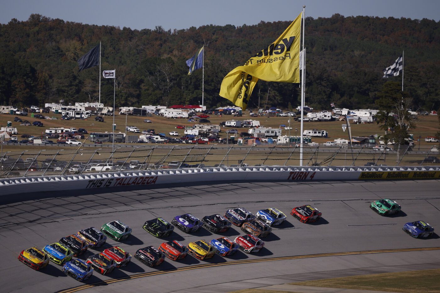 NASCAR Threatened To Black Flag The Entire Field At Talladega For Running Too Slow