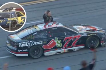 Carson Hocevar Talladega celebration